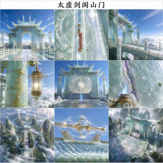太虚剑阁山门场景设定图